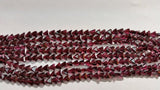 Garnet Faceted Triangle shape- Size 6x6 mm- Length of strand 15" , Garnet Fancy faceted shape