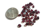 Garnet 5X7mm Oval Cabs , Pack of 8 Pc. Natural Indian garnet . Red Garnet Loose cabochon