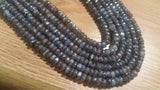 6MM Pack of 2 Strand Labradorite Faceted Roundel Coating length 14" Good Quality faceted beads