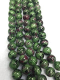 Ruby Zoisite Round 10MM beads, Length in 16Inch . Top Quality Ruby Zoisite .