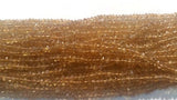 Citrine Faceted Rondelles 4-4.5mm , Length 14" , AA Quality hand cut beads