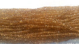 Citrine Faceted Rondelles 4-4.5mm , Length 14" , AA Quality hand cut beads