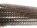 8MM Smoky quartz  Round beads, Top Quality perfect round shape .40 CM Length