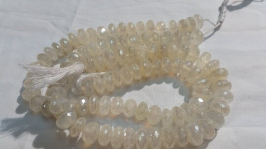 12mm Chalcedony Roundel Coating faceted , Top Quality in 14