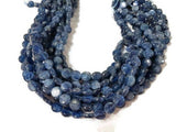 10mm Kyanite Coin Beads AAA Quality , Blue Kyanite top quality Rare Available- Kyanite Beads 40cm