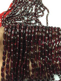 Garnet Rice Beads, 4.5x8mm (Pack Of 5 Strands), 16 Inch Strand,