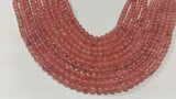 Rhodocrosite 4mm Rhodochrosite Round Beads, Length 40mm, Good Quality- Rhodochrosite Beads