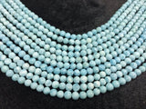 Larimar Round 5mm size, AAAA top quality Genuine Larimar Beads- Length 40cm-