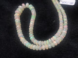 Ethiopian Opal Faceted Roundel Beads 5-8mm size, 16 Inch Strand, Superb Quality,