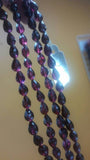 Garnet Faceted Drops Shape 5x8MM straight Drill in 7" Length