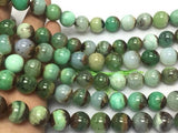 12mm Chrysoprase  Round Beads, AA quality , Natural gemstone beads- Length 40 cm . Green Chrysoprase Perfect Round shape