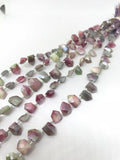 Moonstone Coated faceted Fancy Shape 8X10 mm - Length 8 Inches , Moonstone coated Briolettes, Moonstone coating pink and green