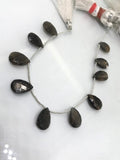 12X18MM Chocolate Moonstone faceted Pear Shape - Length 8 Inches , shape Size 12X18 MM , AAA Quality gemstone