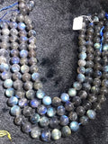 12MM Labradorite Round beads, Top Quality perfect round shape . Yellow and Blue Fire -AAA Grade . Length 15.5 Inch