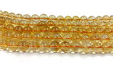 6mm Genuine Citrine Round beads top Quality, Natural Citrine in perfect Round .