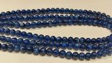 6MM Natural Blue Kyanite Round Beads , Selective Beads in Fine Quality . Length 15.5 Inch .  Blue Kyanite Beads