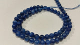 6MM Natural Blue Kyanite Round Beads , Selective Beads in Fine Quality . Length 15.5 Inch .  Blue Kyanite Beads