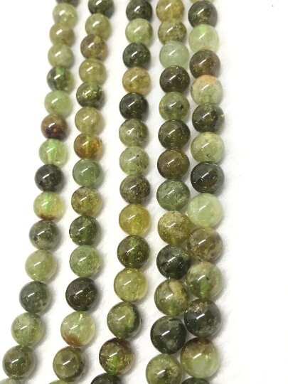 8MM Grossular Garnet Round strand,AAA Quality Round beads , Length of strand is 16