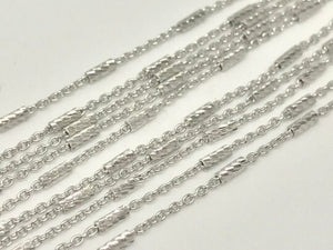 925 Sterling Silver Chain , Length 18" Silver Chain Necklace with White Rhodium gram weight 3.25 code SS13