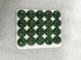 12MM Chrome Diopside Smooth Round Cabs , good quality cabochon , thickness is 4MM ( Pack of 1 Pc )