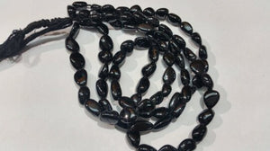 8-10MM Black Spinel Nugget shape , length of strand 18 Inch