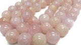 Morganite 20mm Top Quality Round beads, AAAA Quality , selective beaded necklace. 21 pcs in one strand
