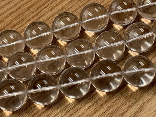 Crystal Round Beads -16mm Size-  Crystal Clear beads- 40 cm Length - AAA Quality