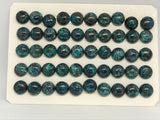 10MM Chrysocolla Round cabochon , (pack of 4 Pc)natural chrysocolla cabs. gemstone cabs. AAA quality cabs.