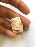 Rosetta Jasper Rectangle Cabochon, Size 28x21 mm Code 57 ,Natural Gemstone Cabochon - Good Quality Cabochons