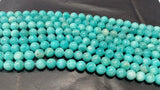 Amazonite 8MM Round Beads, AAA Quality, Good Color , Length 16 Inch
