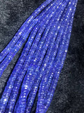 4-7MM Tanzanite Faceted wheel shape, AAA grade,length 16" ,carat weight 140 , Natural Tanzanite beads . Tanzanite Necklace ,Origin Tanzania