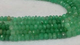 8MM Chrysoprase Faceted Roundel Beads, very good color beads,shaded faceted roundel.