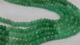 8MM Chrysoprase Faceted Roundel Beads, very good color beads,shaded faceted roundel.