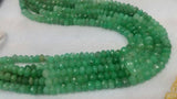 8MM Chrysoprase Faceted Roundel Beads, very good color beads,shaded faceted roundel.