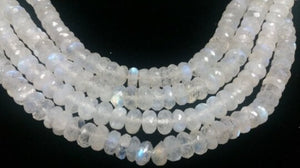 Half Strand 9MM , Rainbow Moonstone faceted Roundel , length 8Inch , top Quality faceted roundel beads