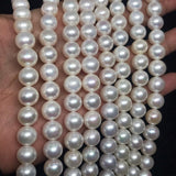 Freshwater Pearl 10M Round beads -100% Natural Color AAA Quality 40cm Length , white pearl beads