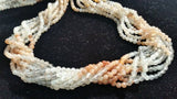 3.5mm Multi Moonstone Round Beads , Good Quality Moonstone , Perfect Round- Length 14 Inch