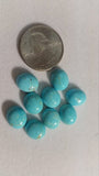 Turquoise Oval 10x12MM Cab, Pack of 2 Pc, Natural Arizona TQ Cabs . Natural Turquoise loose cabs