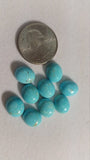 Turquoise Oval 10x12MM  Cab, Pack of 2 Pc, Natural Arizona TQ Cabs . Natural Turquoise loose cabs