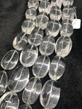 Crystal Nugget Beads • 25x38 mm Size • Length 40 cm • 100% Natural Clear Crystal Beads • AAA Quality • Extra Big Size Crystal