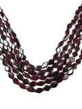 5 Strands, Garnet fancy Shape ( Top Drilled Beads) 16 Inch Strand, Top Quality . garnet shape beads Size 6X8 MM