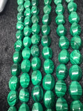 6X11 mm Malachite Fancy shape Beads , Length of strand 40 cm - Top Quality , Natural Malachite Cylinder Beads- Malachite Barrel Beads