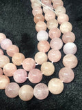 14mm Morganite Round Beads, AAA Quality Beads , Perfect making-Wholesale price- 40 cm Length