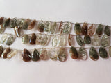 Rhutilated Quartz faceted Pear Shape - Length 8 Inches , Pear shape Size 9X16MM , Natural Rutilated . faceted briolette pear .