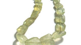 Prehnite Faceted Tumble Shape 13X21 MM , AAA Quality and deep color, Length 15"