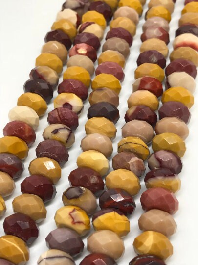 10MM Mukite faceted Roundel AAA Quality , Natural gemstone beads, Length 15.5 Inch.