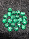 12MM Malachite Smooth Round Cabs, Top Quality Cabochon Pack of 2 Pc . Gemstone Loose cabs