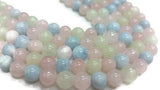 10MM Morganite Round beads -Multi color Strands in Top Quality , wholesale price for natural morganite