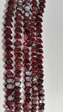 Garnet faceted Fancy Shape  5x8mm - Length 14 Inch