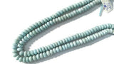 LARIMAR 8-8.5MM ROUNDEL Shape, Length 16" Larimar good Quality beads